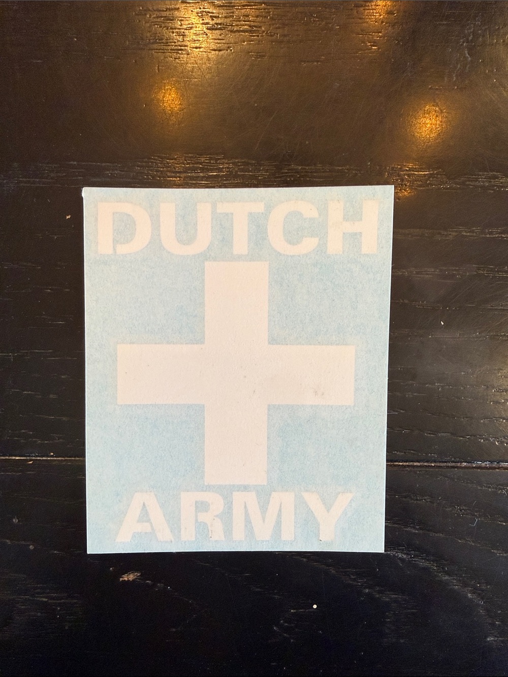 Dutch Bros RARE early 2000’s Dutch Army transfer sticker